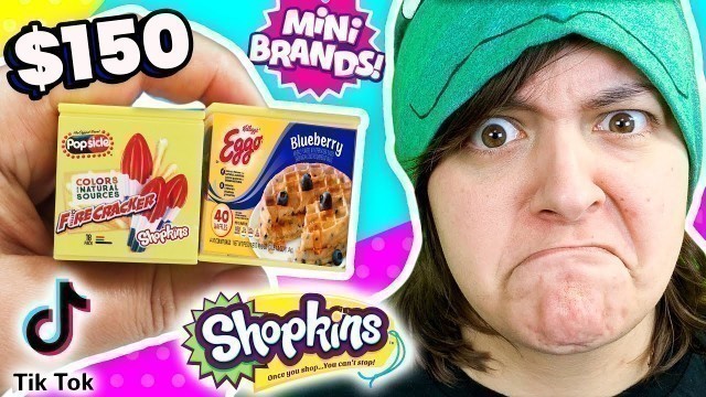 'MELTS in WATER?? Unboxing TikTok\'s Favorite Mystery Box Shopkins Real Littles Mini Brands'