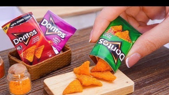 'How to make Miniature Crispy Doritos Chips Recipe | ASMR Cooking Mini Food'