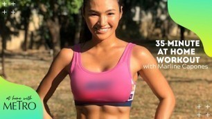 '35-Minute At Home Workout with Fitness Model Marline Capones'