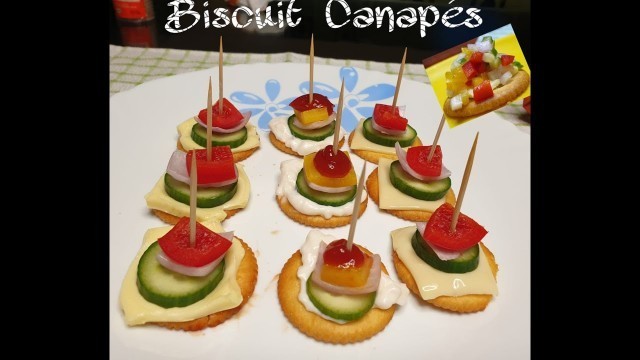 'Biscuit Canapes | Biscuit Canopy |Party food / Finger food  |Appetizer'