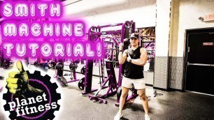 'HOW TO SHOULDER PRESS ON A SMITH MACHINE! (AT PLANET FITNESS!)'