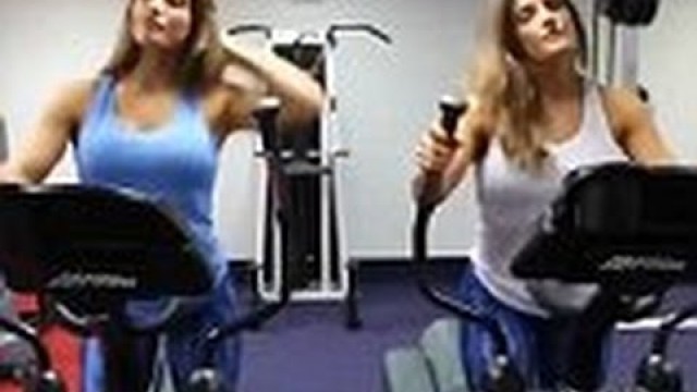 'JENNY and LUCY WEST  Identical Twins Showcase Workout Fitness'