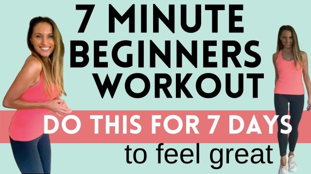 '7 MINUTE BEGINNERS WORKOUT | No jumping Low Impact Cardio with Lucy Wyndham-Read - 7 DAY CHALLENGE'