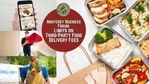 'Business Forum on Third-Party Food Delivery Fees'