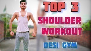 'Get A Bigger Shoulder ‼️ Shoulder Workout ‼️ Desi Gym ‼️ Aman Desi Fitness'