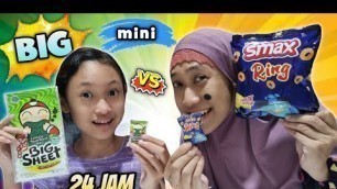 'Mini VS Big Real Food Sesuai Gantungan Kunci Lucu 