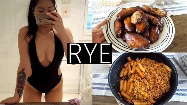 'WHAT I EAT IN A DAY | RYE BEACH | VLOG | MUKBANG'