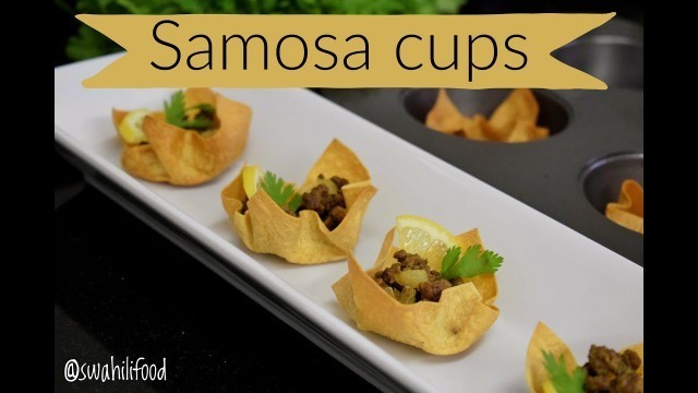 'Party food | samosa cups'