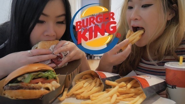 'BURGER KING MUKBANG | ANGUS BEEF BURGER | EATING SHOW'