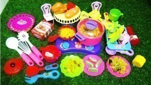 'MINI KITCHEN TOYS WITH REAL FOOD FOR KIDS'