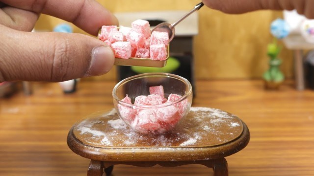 'Mini food - Turkish Delight- Lokum I Mini cooking with MDC'