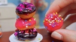 'Yummy Miniature Donuts | ASMR Mini Real Food Cooking'