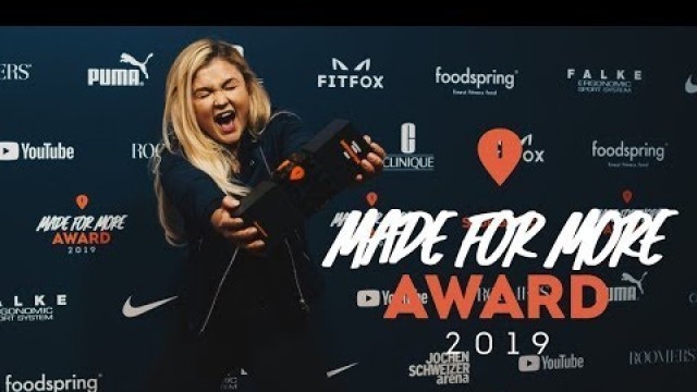 'Motivator Award für Sophia Thiel I Made For More Award 2019 I SportScheck'