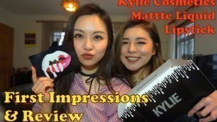 'Genie X Salome | Kylie Jenner Matte Liquid Lipsticks | First Impression & Review | Candy K + Ginger'