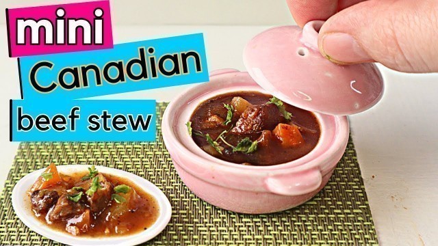 'SUB) Great Spiced Canadian Beef Stew | Mini Real Food Cooking | Play Cooking Toys Real Kitchen Toys'