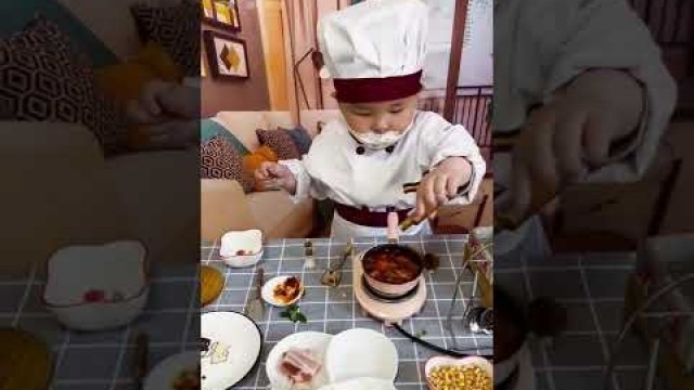 'Wow AMAZING Master Chef Cute Boy Cooking Mini Food Real #shorts #respect'