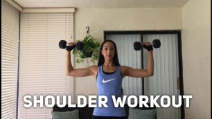 'Shoulder Workout With Dumbbells | Shoulder Workout For Beginners | Shoulder Routines For Definition'