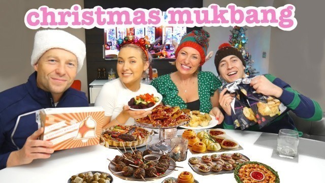 'CHRISTMAS MUKBANG! family test christmas party food'