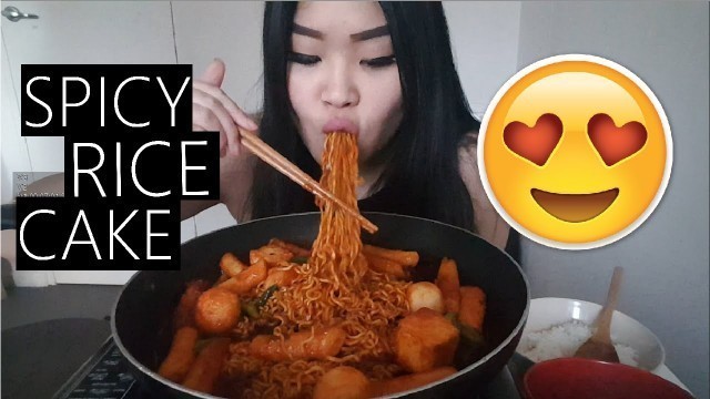 'English Mukbang | Spicy Rice Cake'