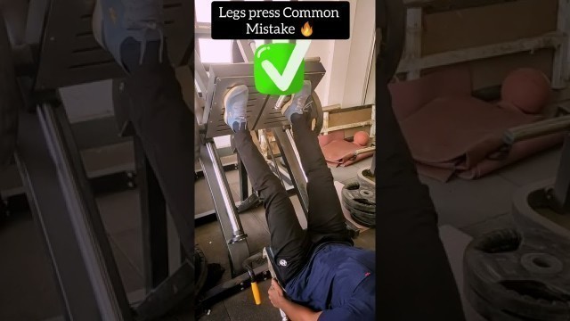 'Legs press common mistake❌ / Correct✅ #shorts #youtubeshorts #legs #legpress #gym #workout #fatloss'