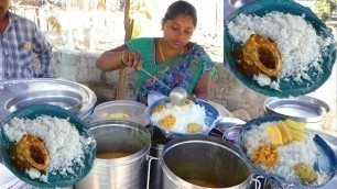 'Cheapest Hyderabad Roadside Unlimited Meals | #Streetfood'