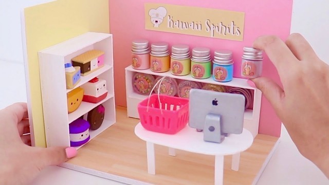 'DIY Miniature Cardboard Slime & Squishy Shop - Real Mini Craft Room!'