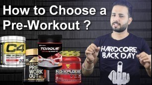 'How to choose a Pre-workout supplement? | Which one is the best?'