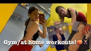 'Gym/at home WORKOUT!