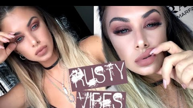 'Rusty Vibes makeup tutorial - Kylie lip kit Ginger'