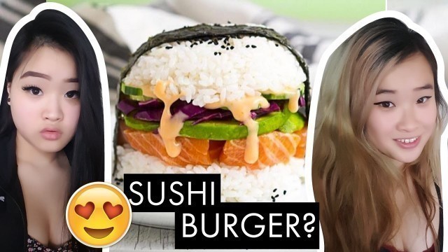 'WHOLE CRAB SUSHI BURGER! Food Vlog | Mukbang'