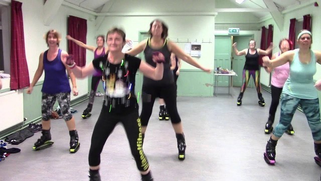 'Kangoo Fitness by Planetfitness UK, Lucy Burborough Instructing.'