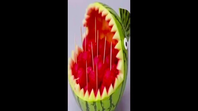 'Vegetable carving decorations, party food decorating ideas, learning food decoration#46'