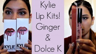 'Kylie Lip Kit Review on Medium Tan Skin | Dolce K and Ginger'