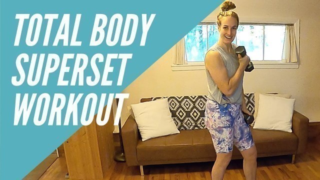 'Full body superset strength workout  || Full body superset workout with Lucy Dunne'