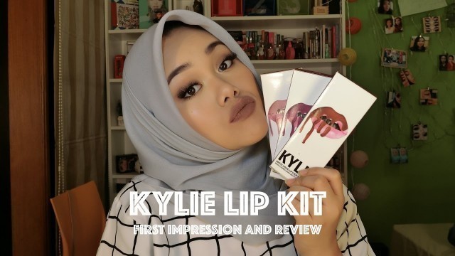 'Kylie Lip Kit First Impression, Swatches, and Review | Bahasa Indonesia | MakeupbyFatya'