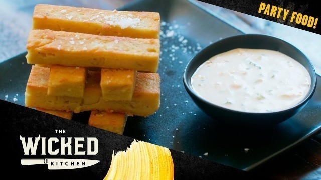 'Vegan Party Food! Chickpea Panisse | The Wicked Kitchen'