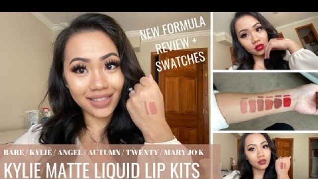 'KYLIE COSMETICS LIP KIT SWATCHES (NEW FORMULA) AND REVIEW/COMPARISON TO OLD FORMULA'