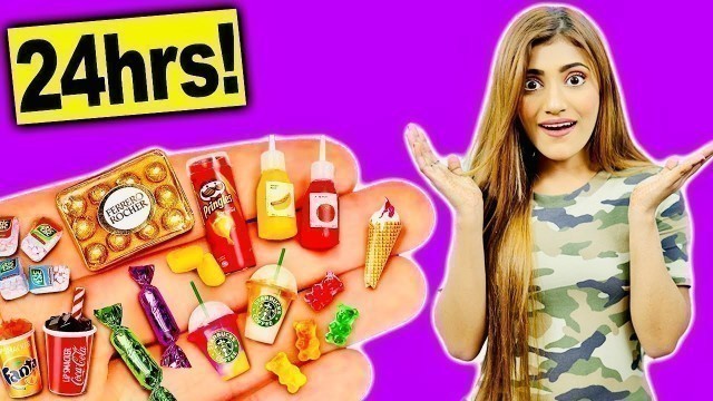 'Eating MINI FOODS For 24 HOURS!!! *cute* | Samreen Ali'