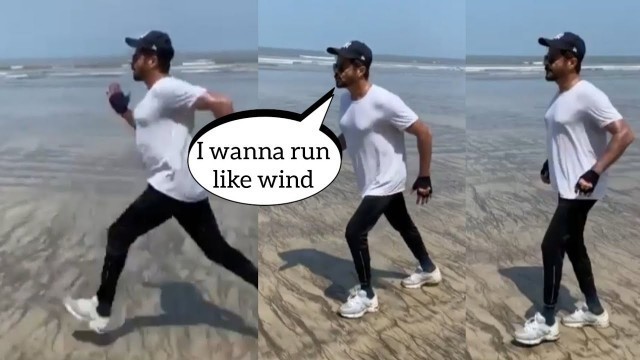 'ANIL KAPOOR Spotted JOGGING at Juhu Beach MUMBAI ||'