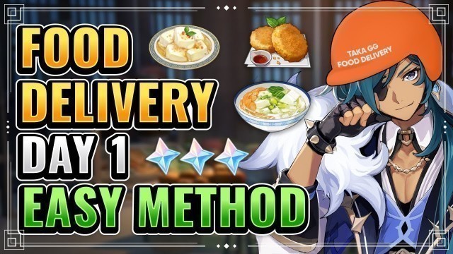 'Food Delivery Event Day 1 EASY METHOD (NO TRASHTALK NO FAILS!) Genshin Impact New Event'