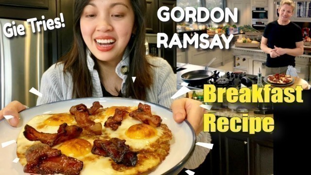 'Filipino tries Gordon Ramsay Breakfast Recipe |Eggs Baked in Hash Browns with Glazed Bacon'