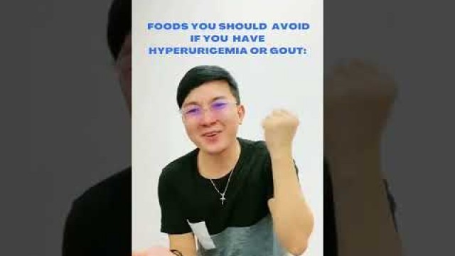 'Foods you should  avoid if you  have hyperuricemia or gout.'