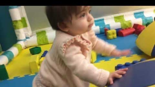 '10 months old baby girl Playing at Wiggle Works Kids'