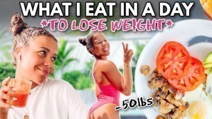 'What I Eat In A Day To Lose Weight 2021 | growwithjo'