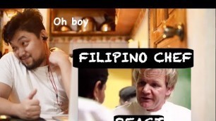 'FILIPINO CHEF REACTS ON GORDON RAMSAY KITCHEN NIGHTMARE COMPILATION'