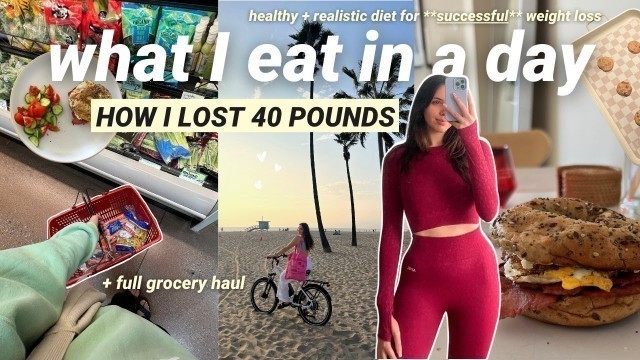 'WHAT I EAT IN A DAY TO LOSE WEIGHT: How I lost 40 pounds!'