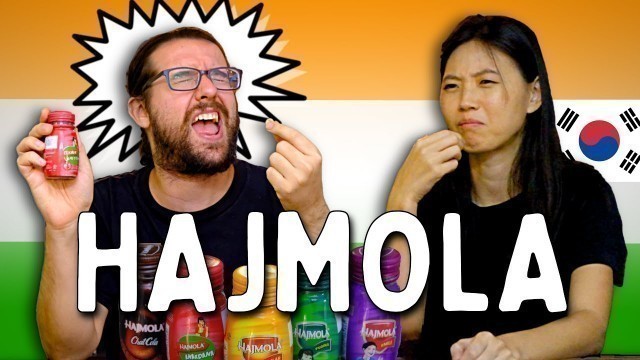 'FOREIGNERS TRY INDIAN HAJMOLA For First Time | Indian Food Reaction'