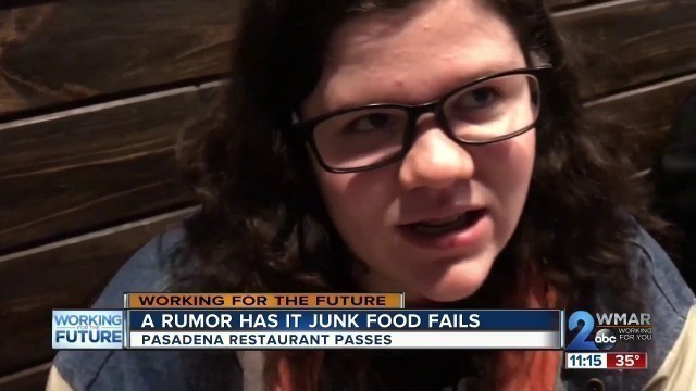 'A rumor has it junk food fails, Pasadena restaurant passes'