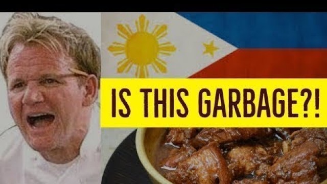 'Celebrity Chef Gordon Ramsay didn\'t like Filipino Food'