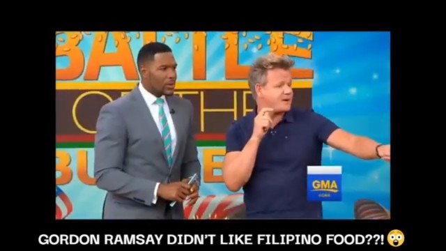 'GORDON RAMSAY DIDN\'T LIKE FILIPINO FOOD  !